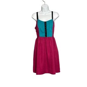 Teal Magenta Colorblock Sundress -
Band of‎ Gypsies XL